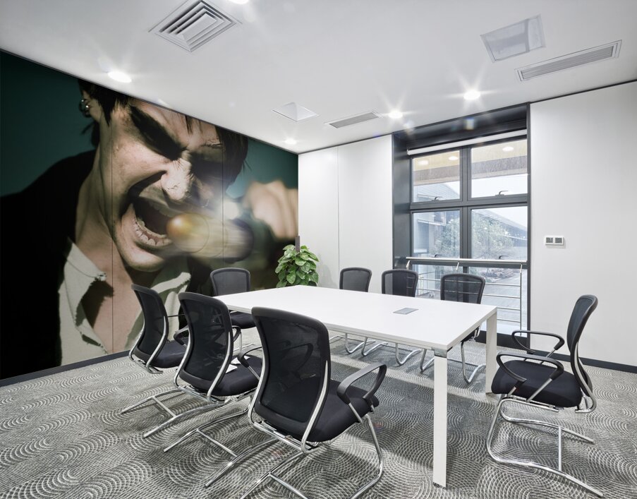 Man With Gun Wall Printing