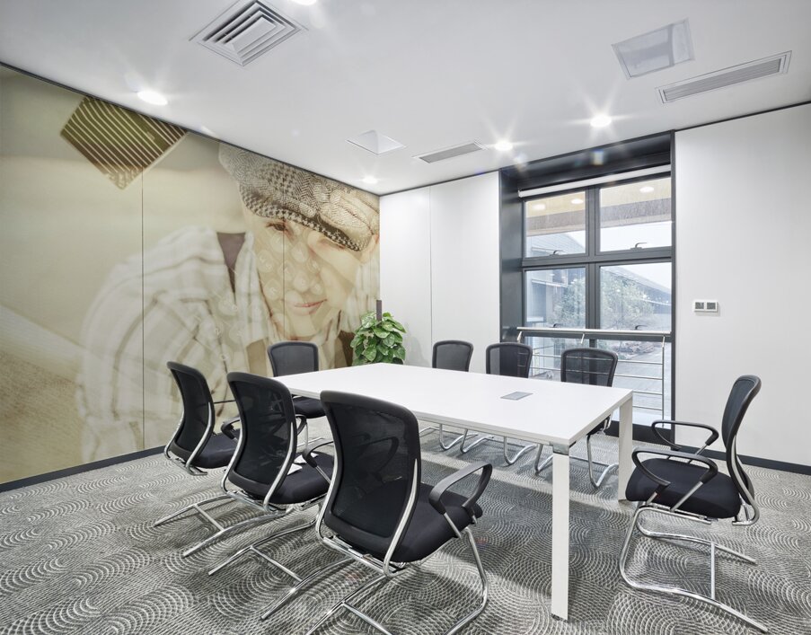 Retro typist with dream to inspire Wall Printing