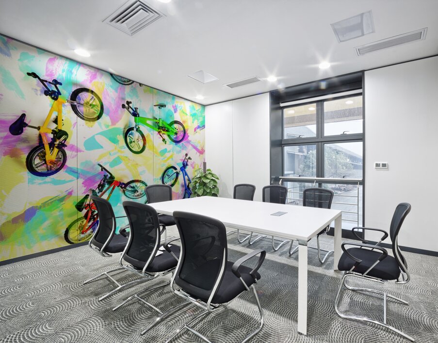 Pop art circuit Wall Printing