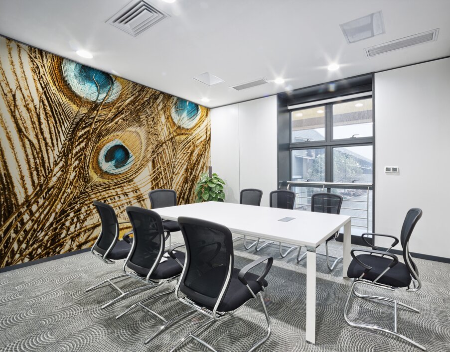 Regally golden Wall Printing