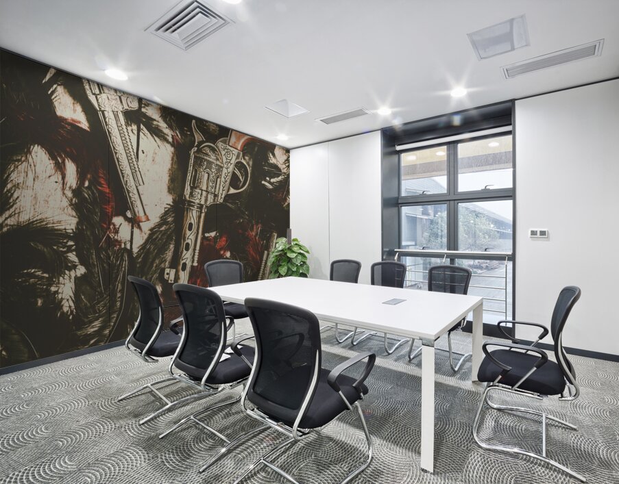 Playing cowboys and Indians Wall Printing