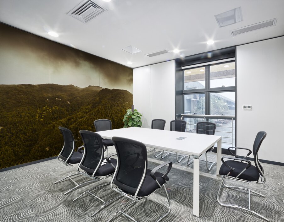 Mountain of trees Wall Printing