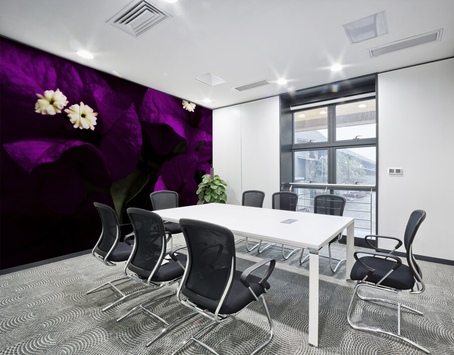 Dark Purple Bougainvillea Flowers Wall Printing