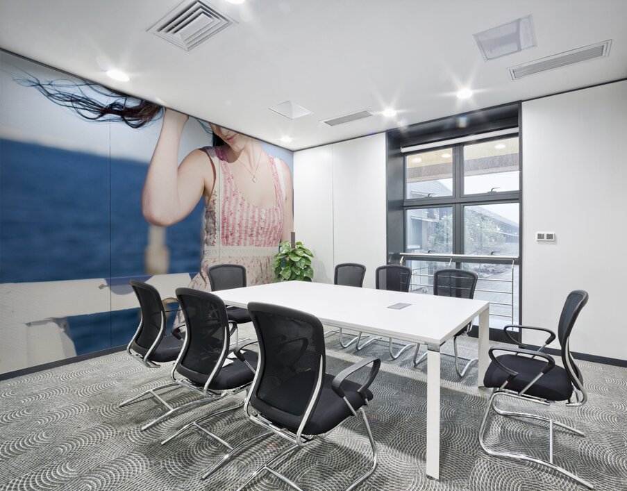 Summer Breeze Woman Wall Printing