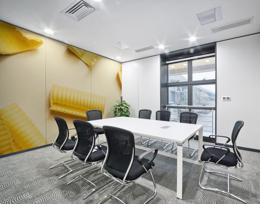 Butter curls on white background Wall Printing