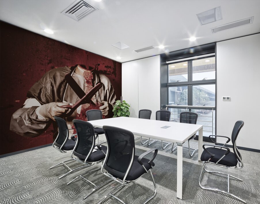 Disturbed evil boogieman without head Wall Printing