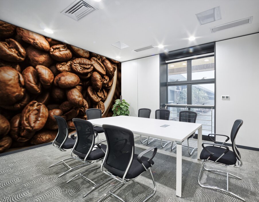 Coffee cup top up Wall Printing