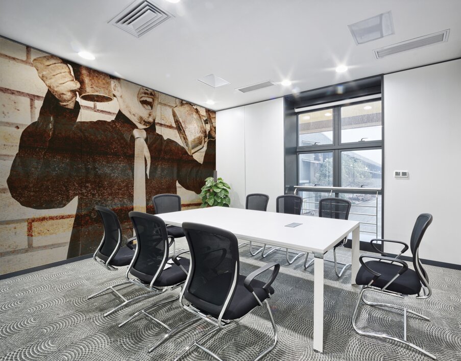 Sign of an old coffeehouse employee Wall Printing