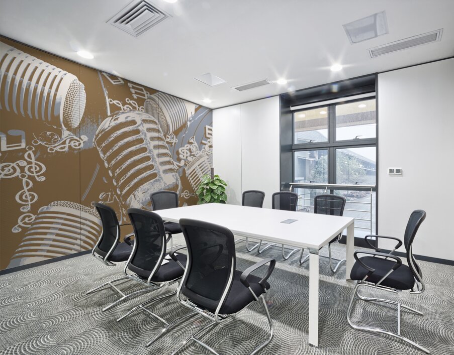 Recording pop Wall Printing