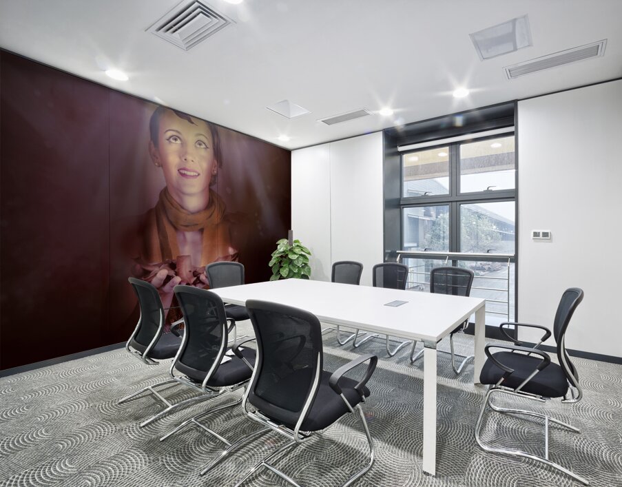 Beautiful Romantic Woman In A Dark Autumn Forest Wall Printing