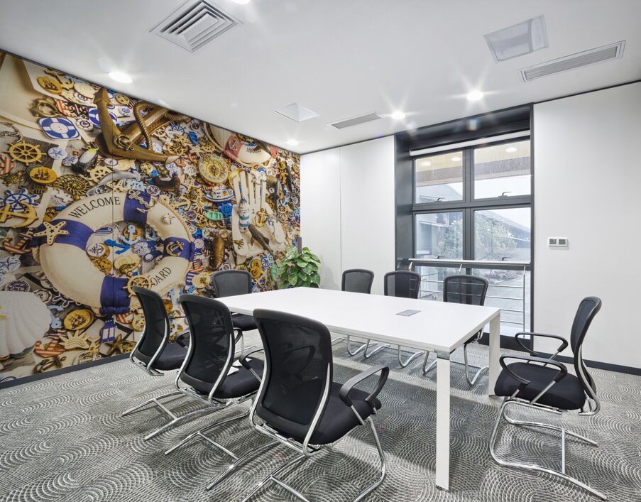 Ornamental oceanics Wall Printing