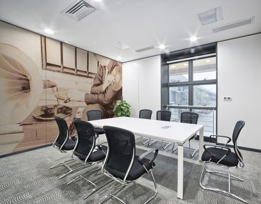 The phonograph in the back alley Wall Printing