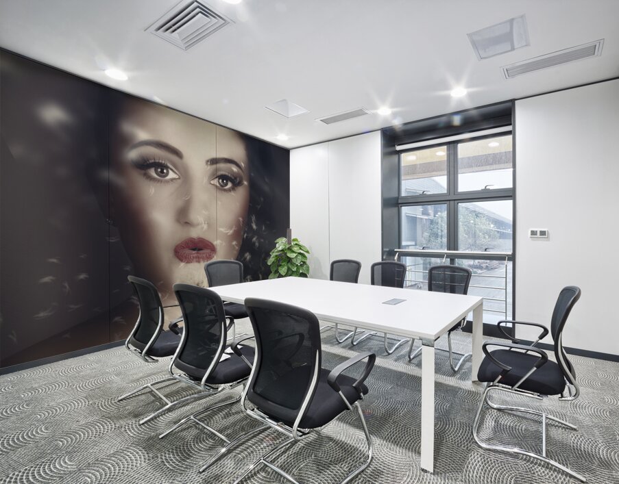 Fantasy girl with fairy tale wish in secret garden Wall Printing