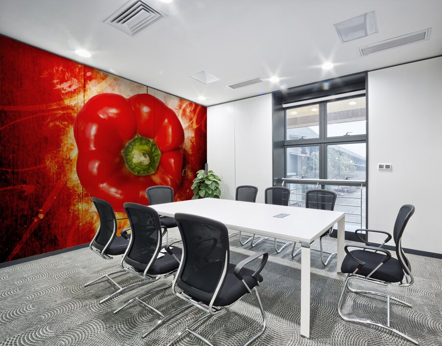 Kitchen red pepper art Wall Printing
