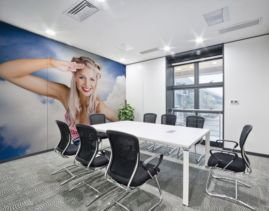 Navy Sailor Pinup Saluting Wall Printing