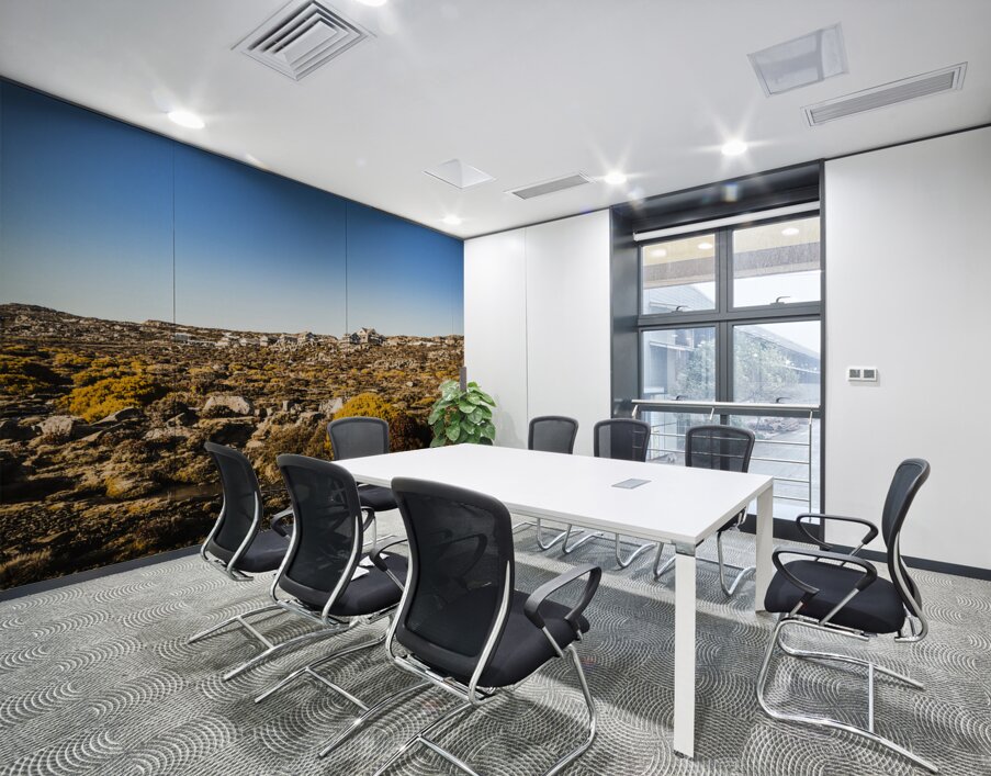 Rocky alpine village Wall Printing