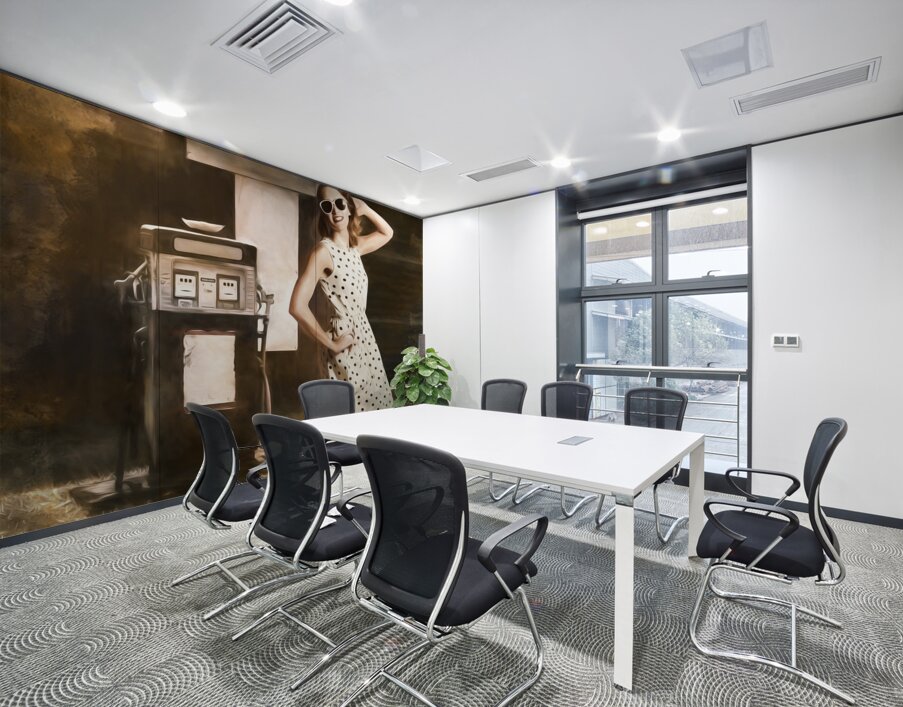 Gas and oil painting pinup  Wall Printing