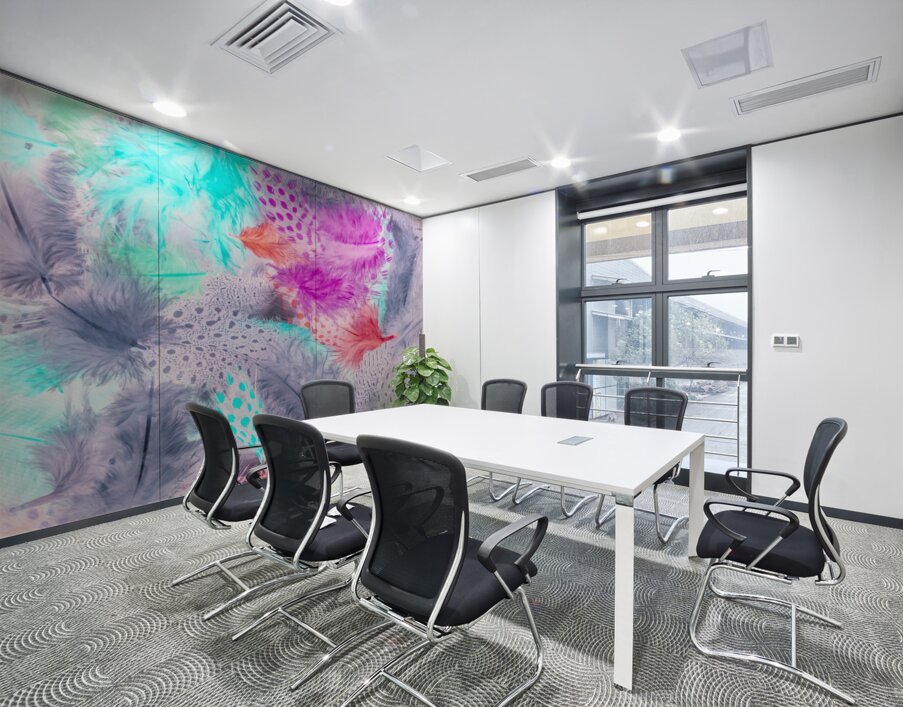 Pastel plumes Wall Printing