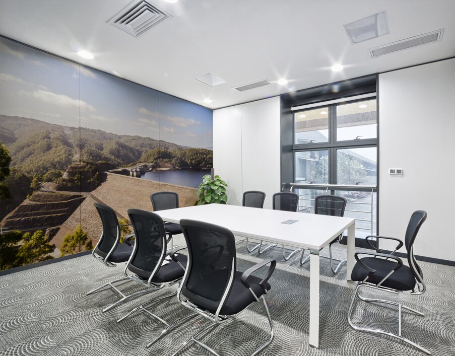 Picturesque hydroelectric dam Wall Printing