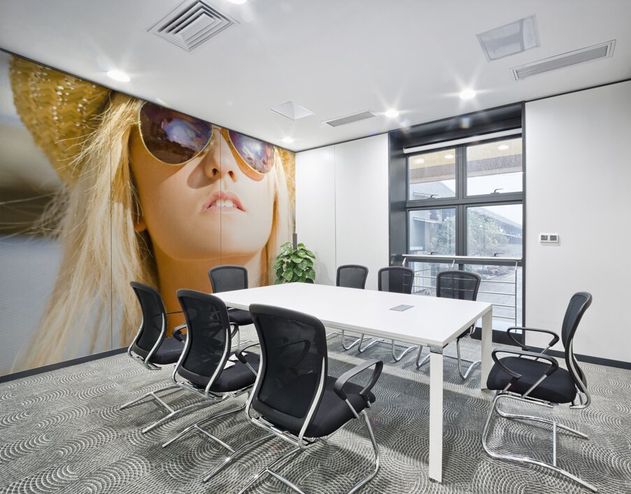 Hot Beach Babe In Summer Fashion Wall Printing