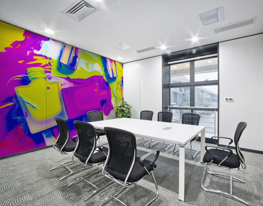 Manic cured Wall Printing