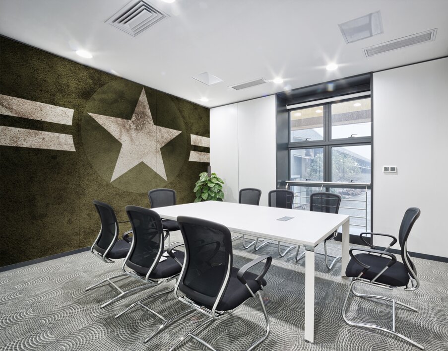 Military army star background Wall Printing