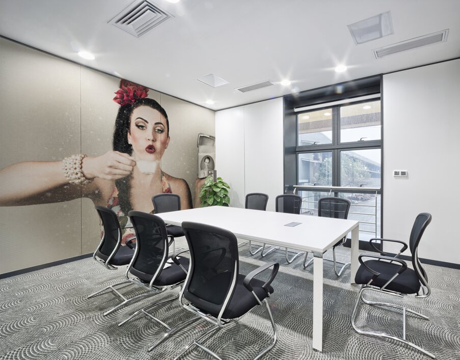 Retro pin up poster girl. Wash and clean service Wall Printing