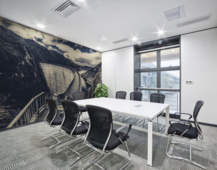 Deep blue ravine   Wall Printing