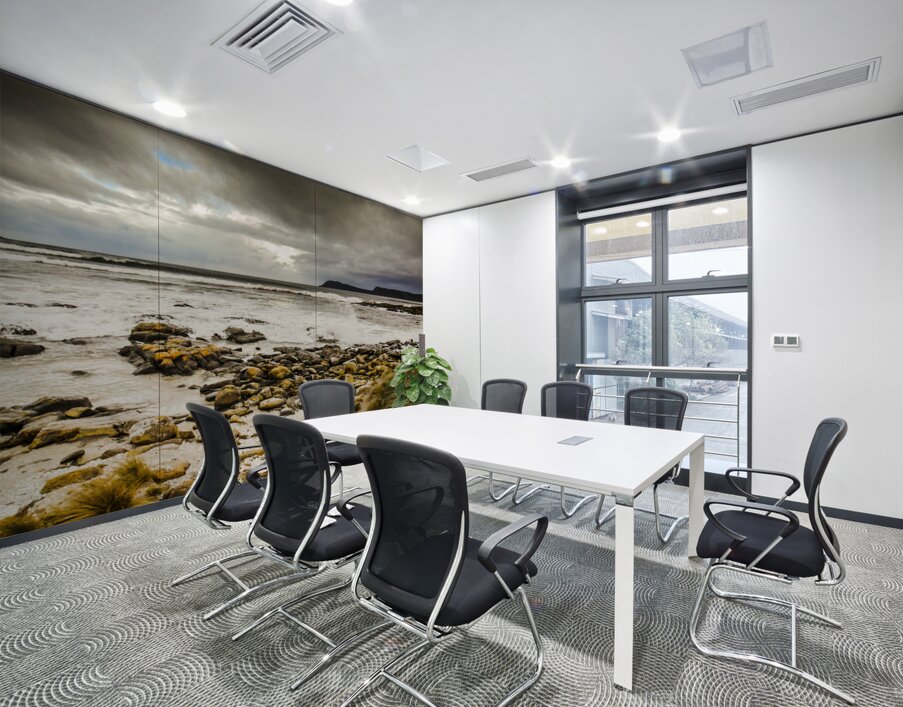 Beach storms and turbulent seas Wall Printing