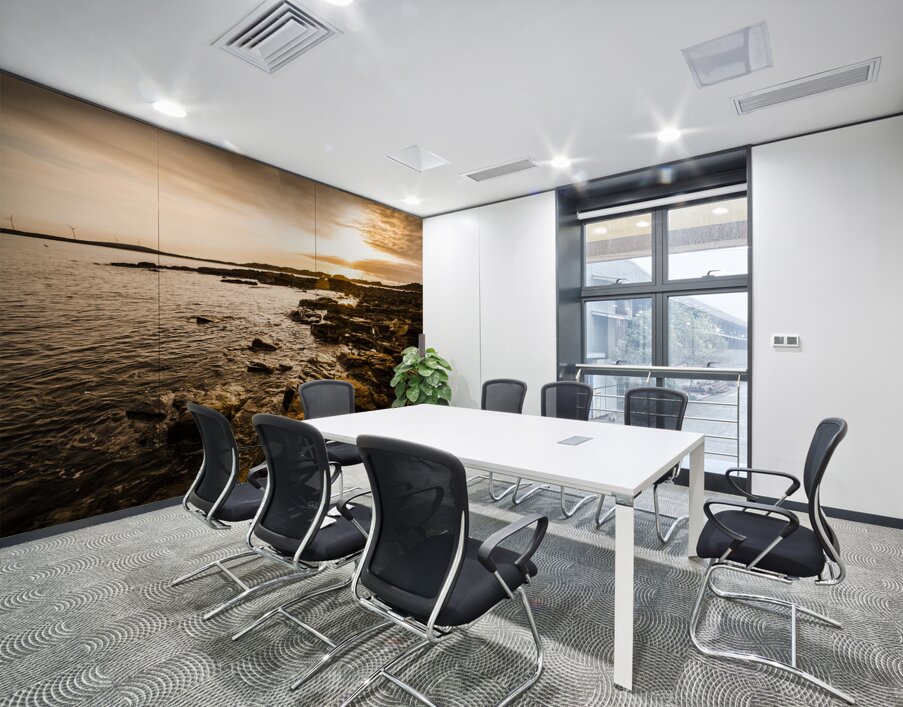 Petal point ocean sunrise Wall Printing