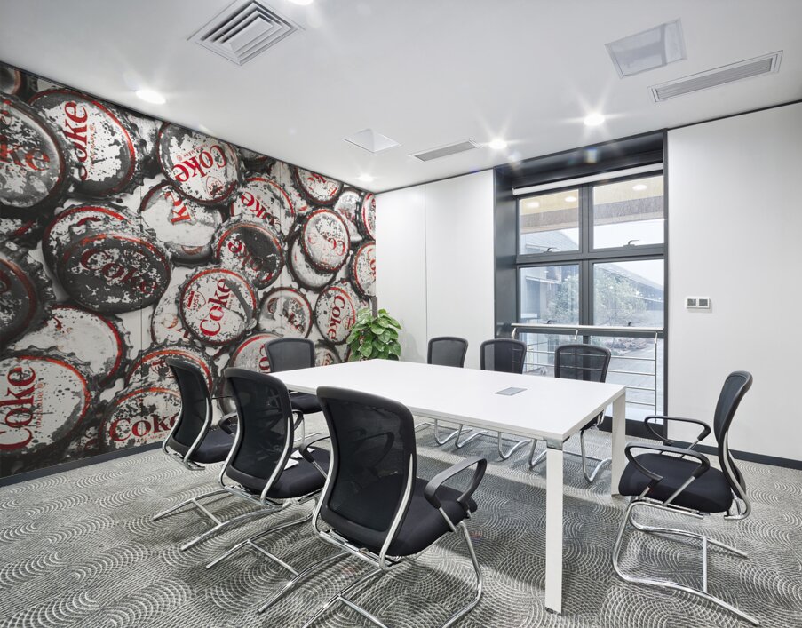 Soda and rust Wall Printing