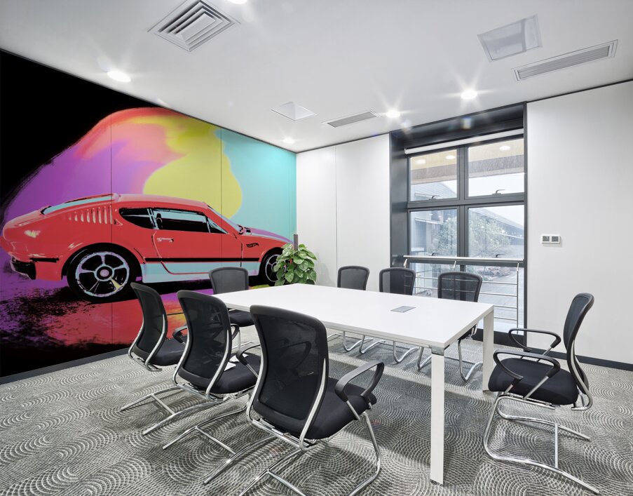 Color runs Wall Printing