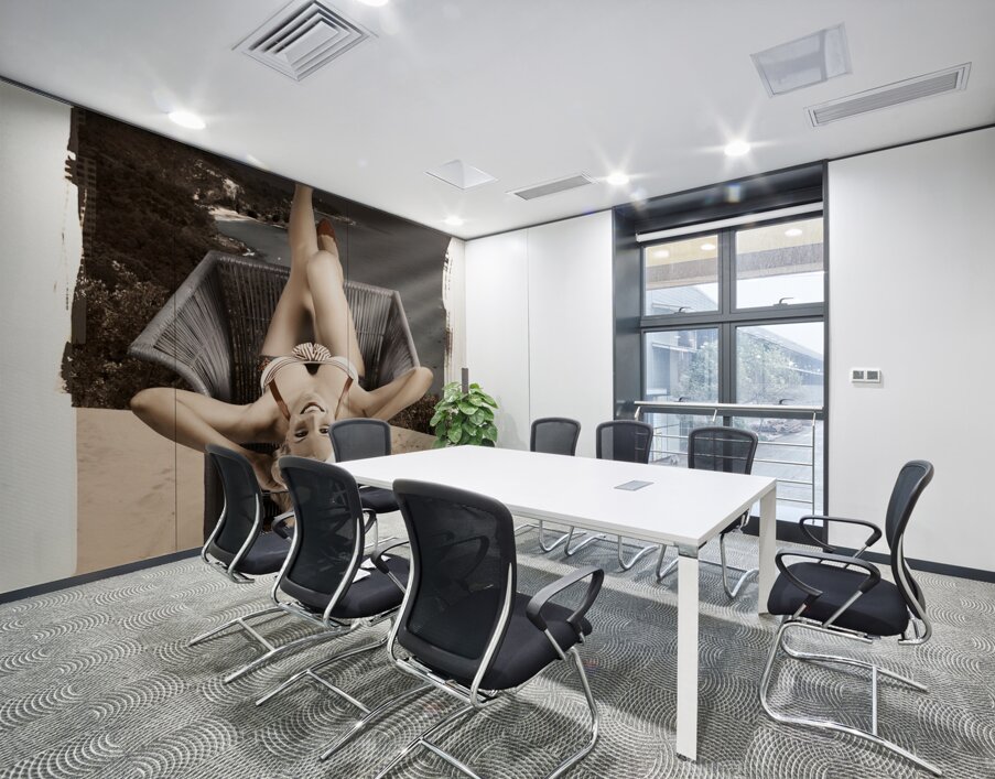 Sixties Classic Pin-Up Beauty In Vintage Fashion Wall Printing