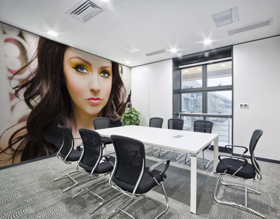 Retro Woman Wall Printing