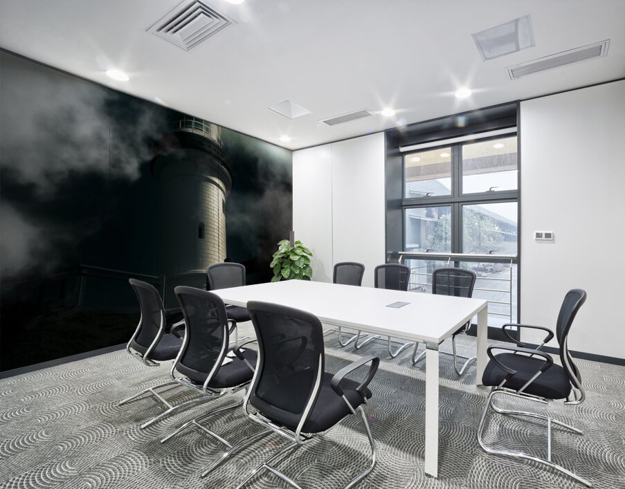 The Dark Atmospheric Lighthouse Wall Printing