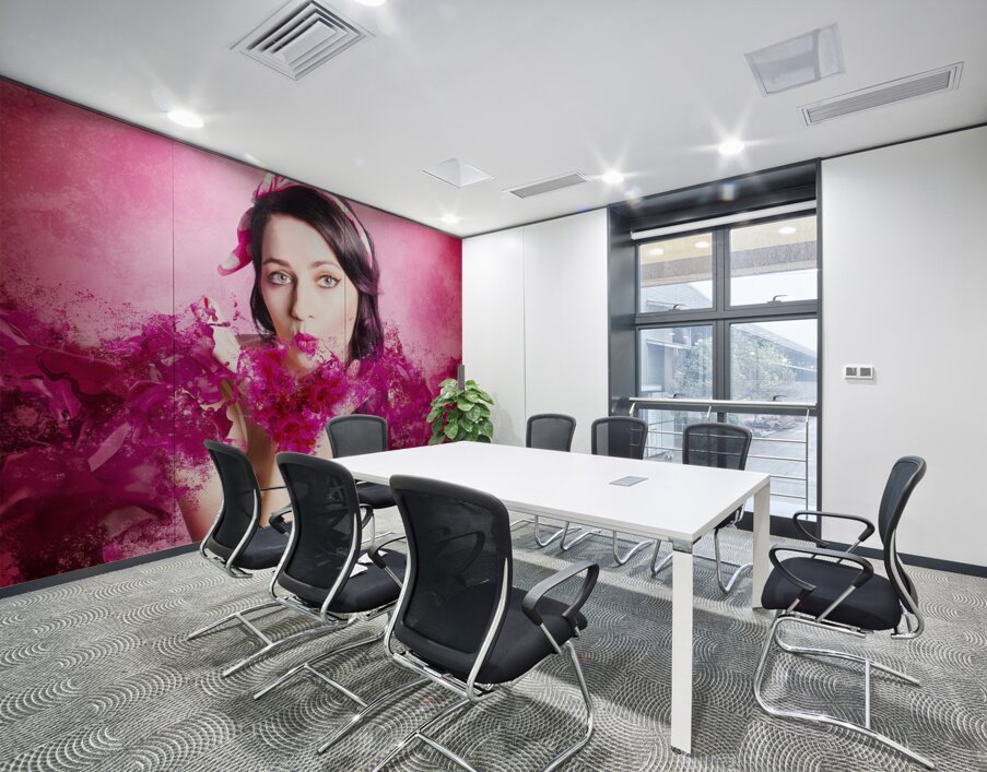 With love and hearts Wall Printing