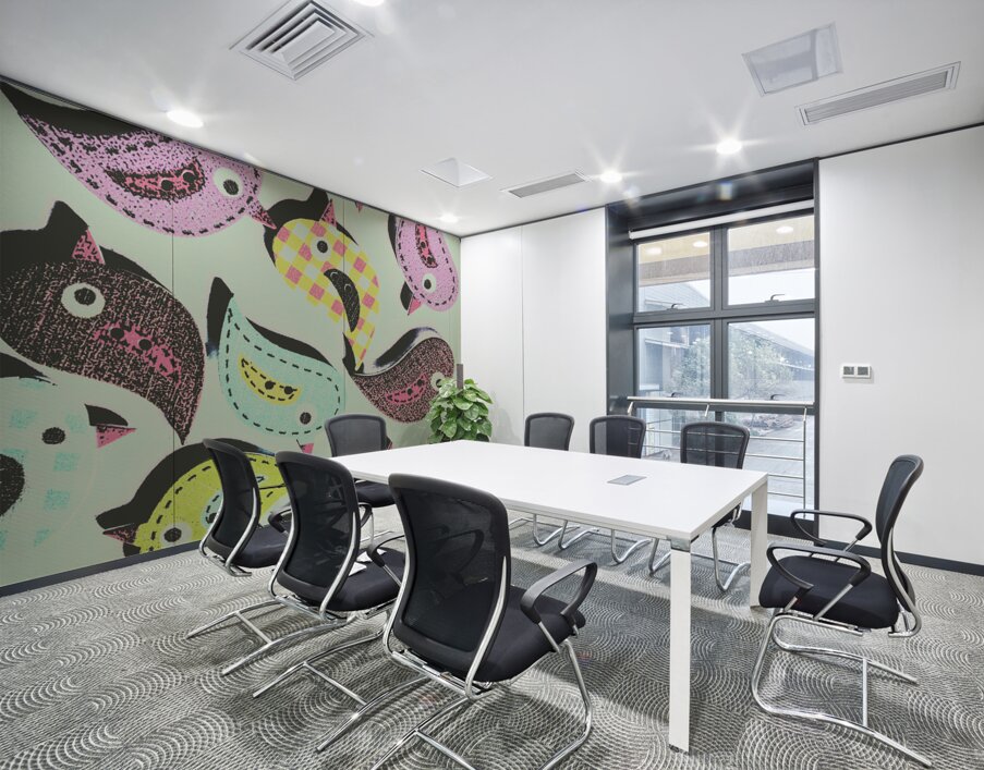 A quilters flock Wall Printing