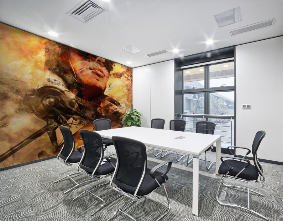 Painted pilots at war Wall Printing