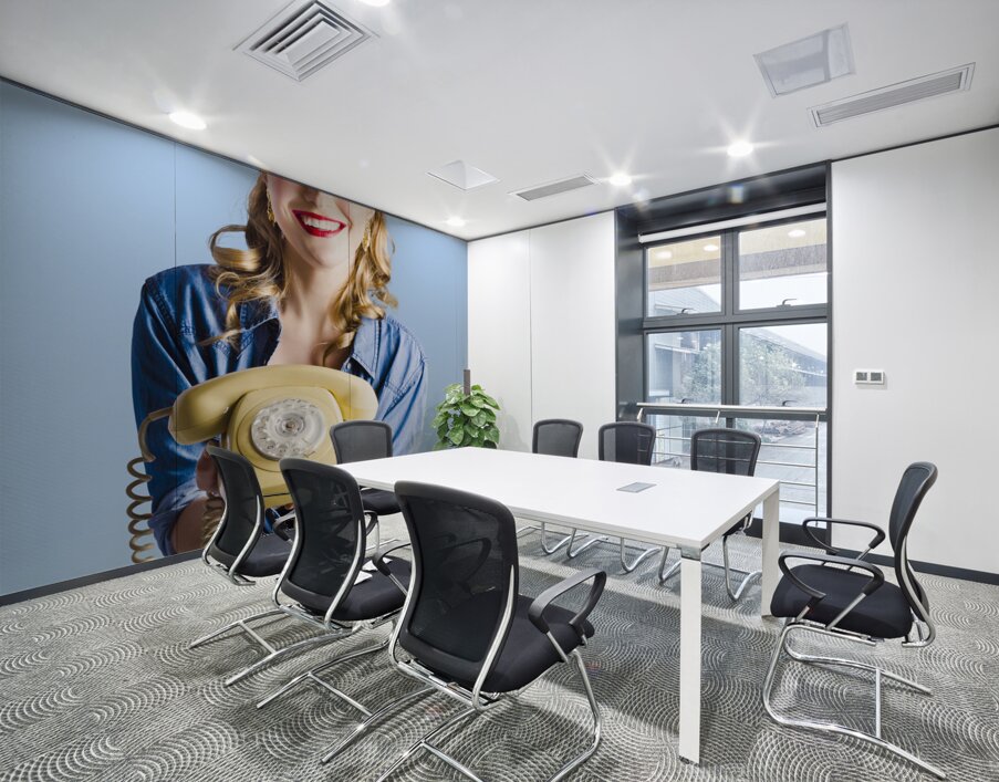 Retro receptionist Wall Printing