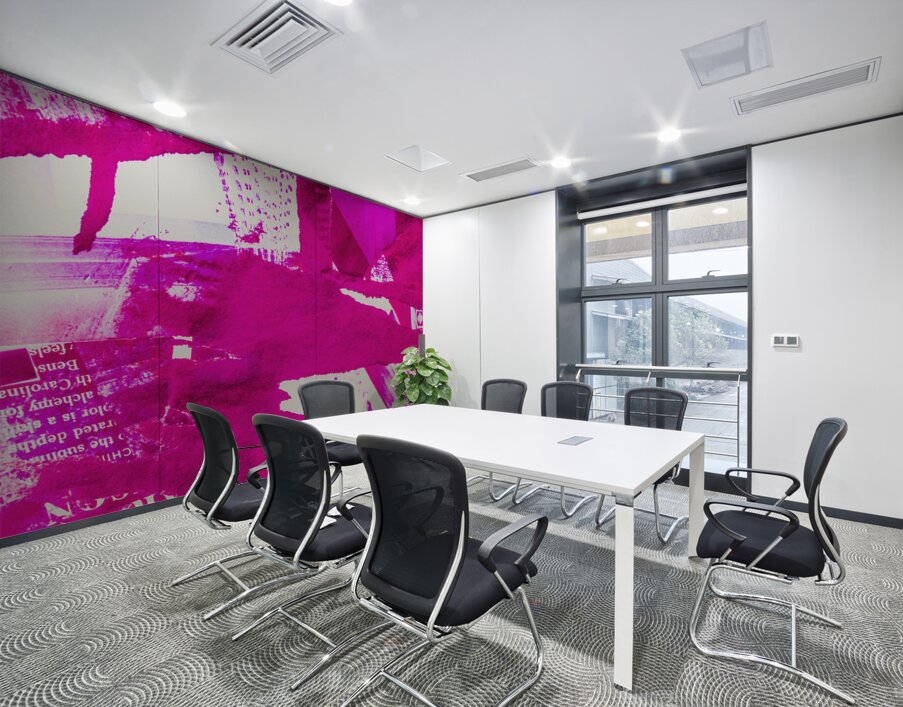 Pink and peel Wall Printing