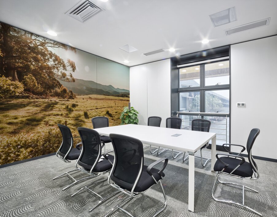 Meadows and mountains Wall Printing