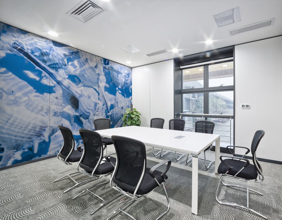 Deep blue Wall Printing