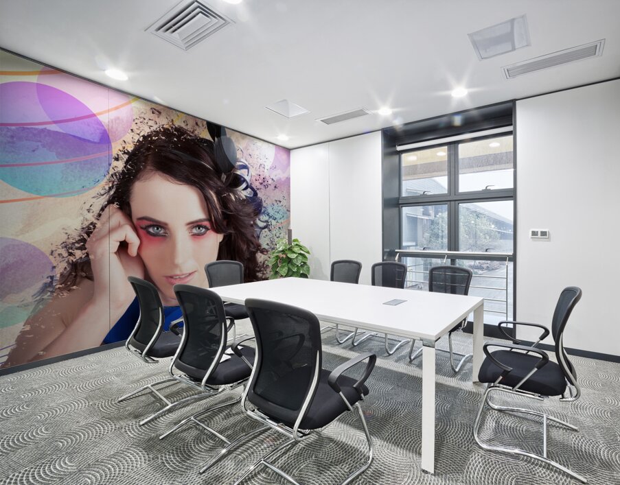 Beauty In The Abstract Colors Of Make-up Wall Printing