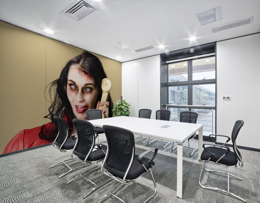 Bad news phone call Wall Printing