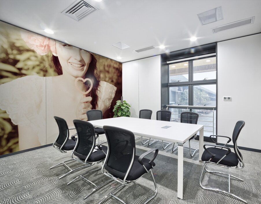 Retro Bubbles Of Love Wall Printing