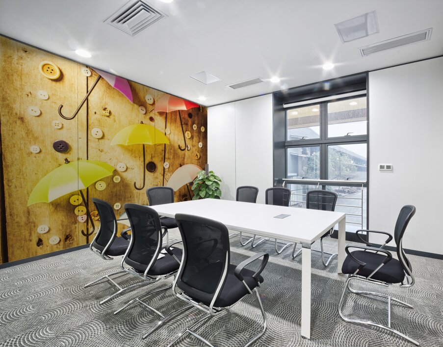 In rainy fashion Wall Printing