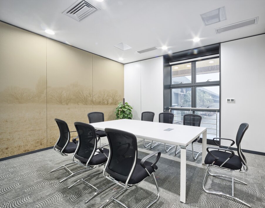 Icy cold foggy woodland Wall Printing