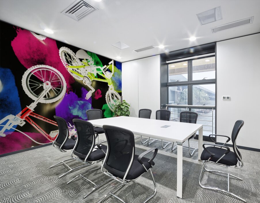 Street bike art Wall Printing