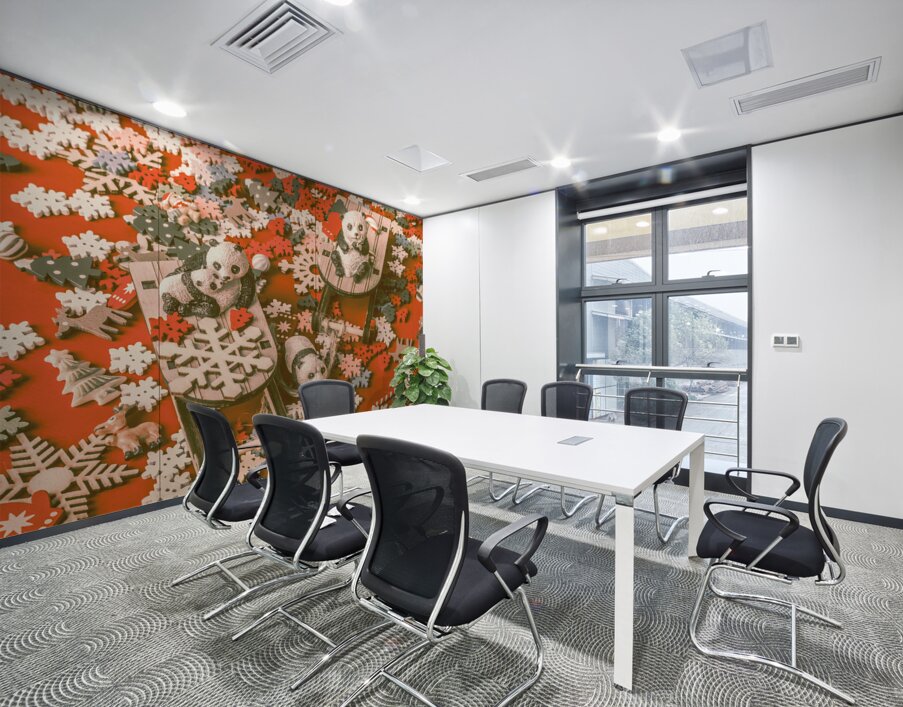 Panda Christmas Wall Printing