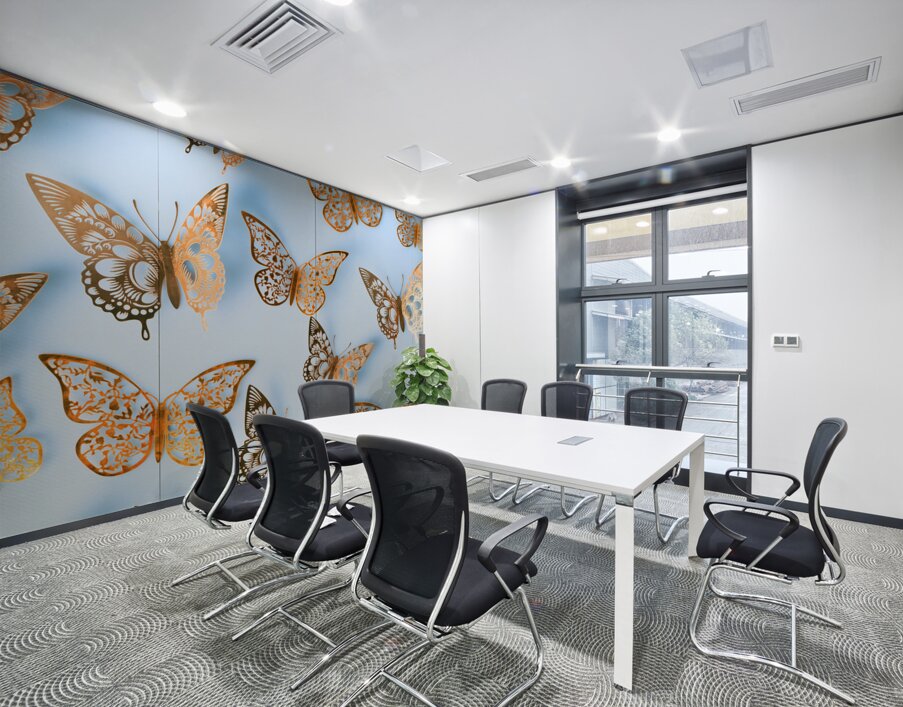 Dancing on a sky blue canvas Wall Printing